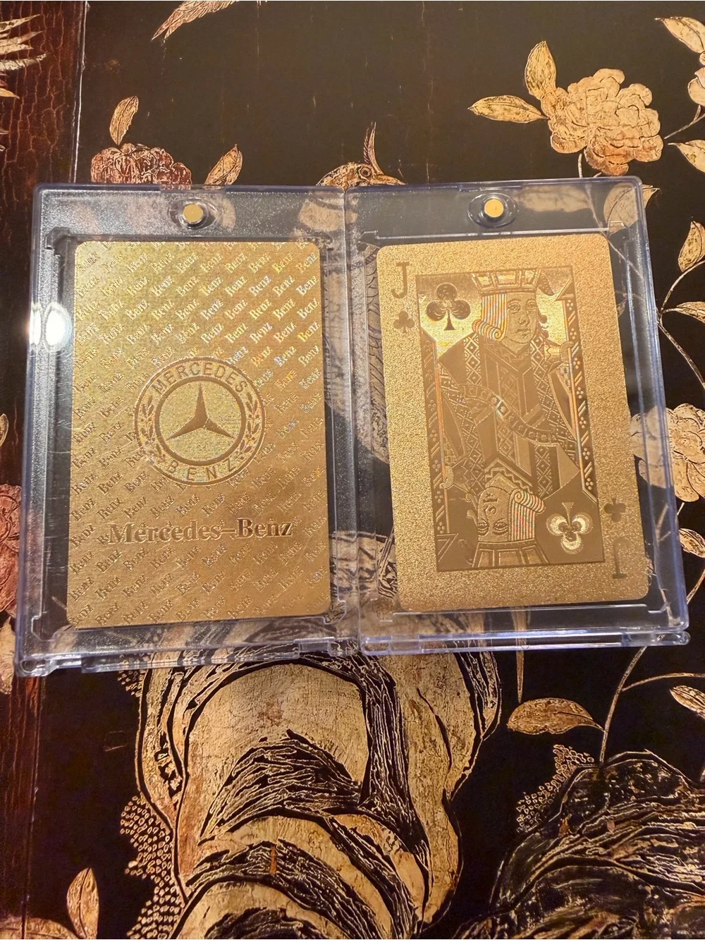 MERCEDES -BENZ 🏆 Collectible 24k finished Gold ~ JACK OF CLUBS 🏆 (QTY: 1)